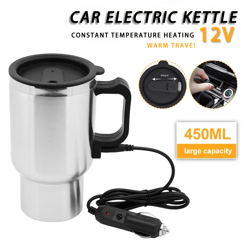 Camping Cooking Mug - Bouilloire chauffante électrique pour voiture, DC