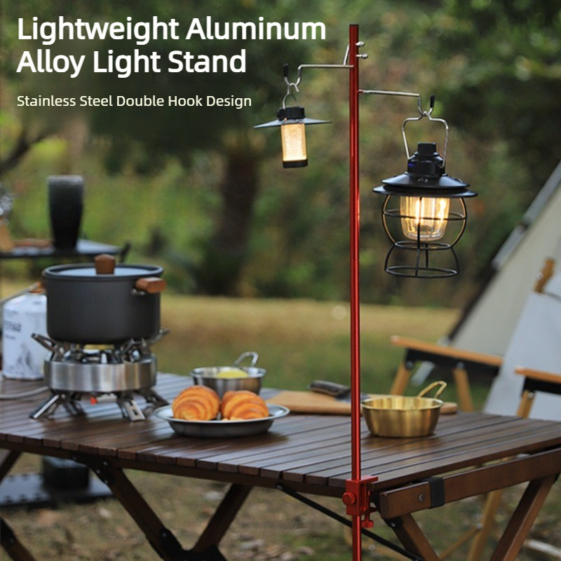 Camping Cooking Hanger - Support de lampe pliable portable de