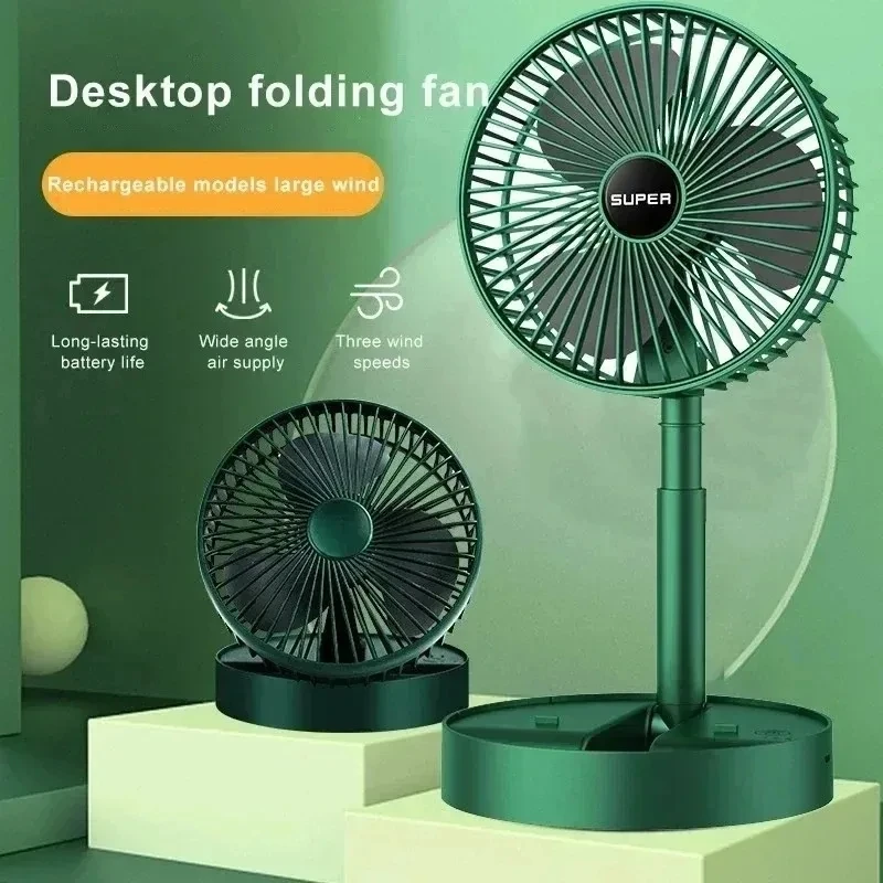 Camping Cooking Table Foldable - Ventilateur électrique pliable USB, mini ventilateur