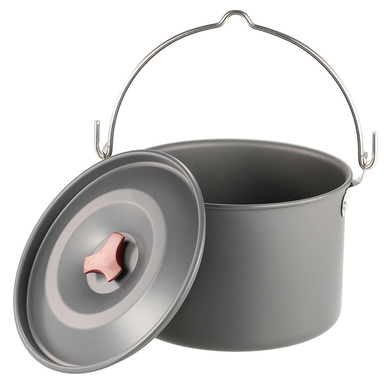 Camping Cooking Pot Tripod - Pots suspendus de camping 4L, trépied