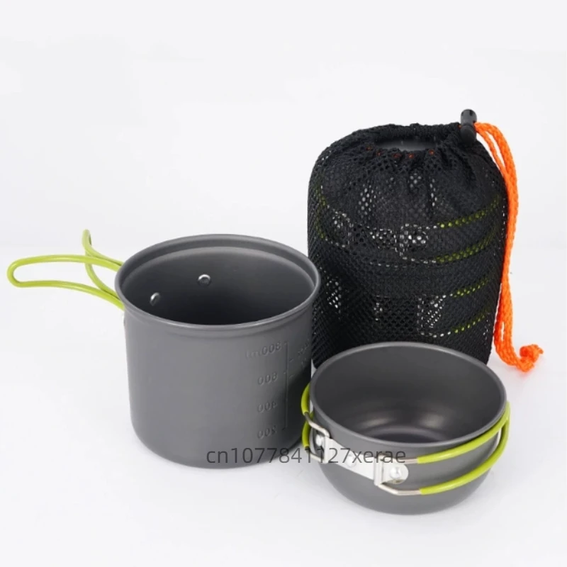 Camping Cooking Mess Kit - Bol et Pot pliants portables en