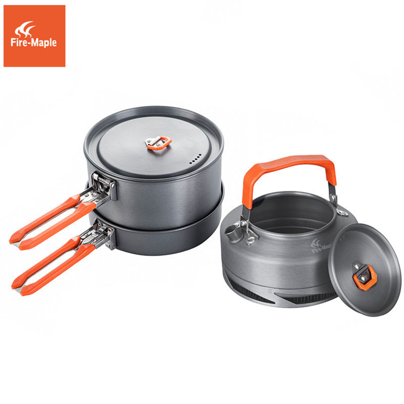 Camping Cooking Set With Kettle - Fire Maple Camping Ustensiles de Cuisine