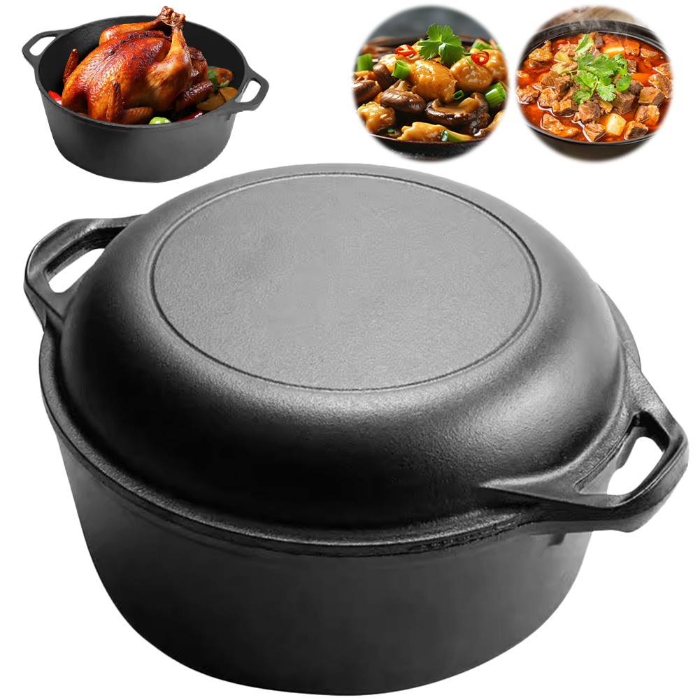 Camp Dutch Oven Cast - Four hollandais 2 en 1 en