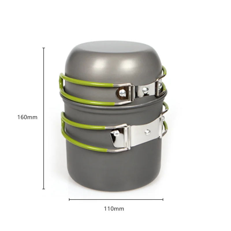Ensemble de casseroles de camp - Camping Cooking Mess Kit avis et prix