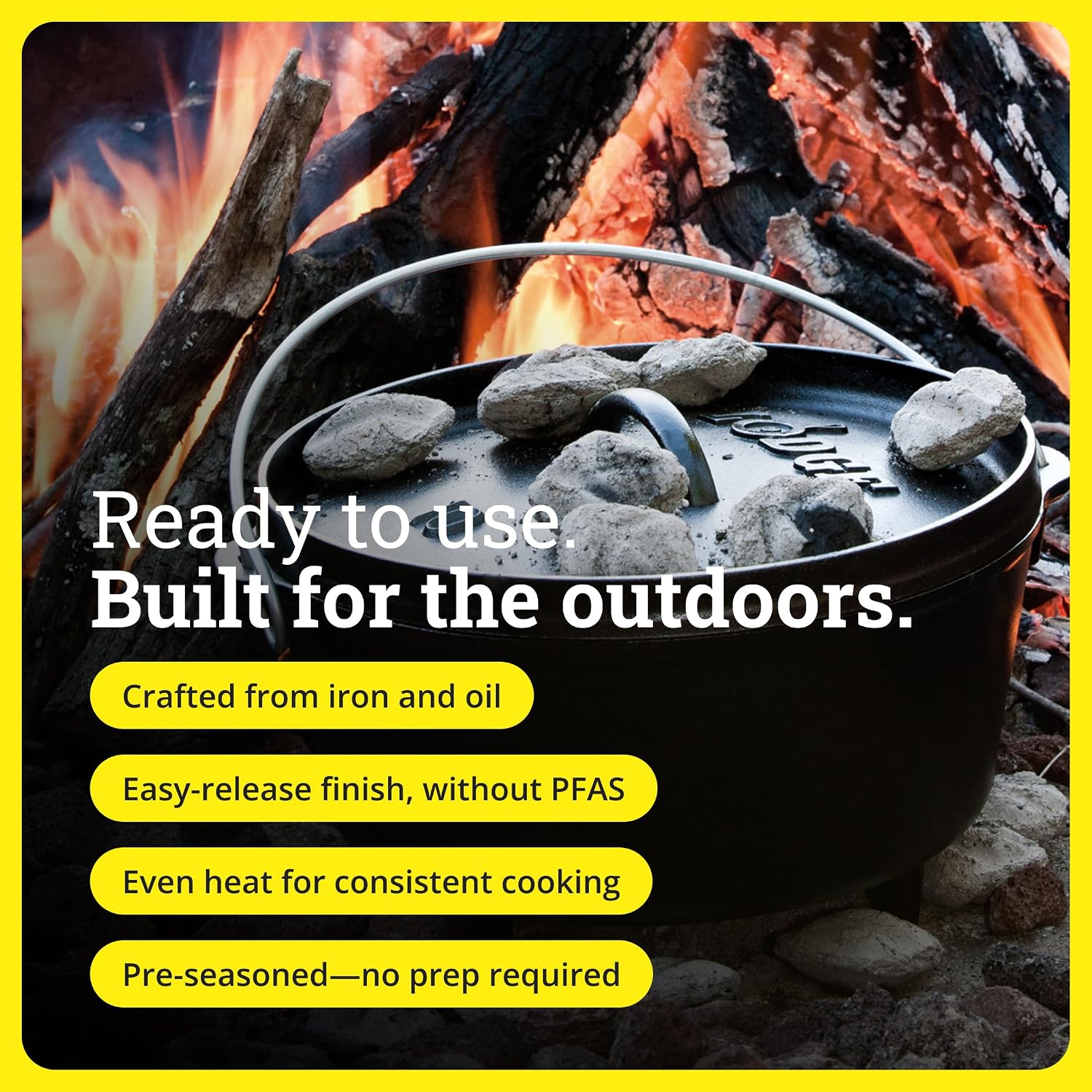 Cocotte de camping - Fonte pré - Camp Dutch Oven Cast avis et prix