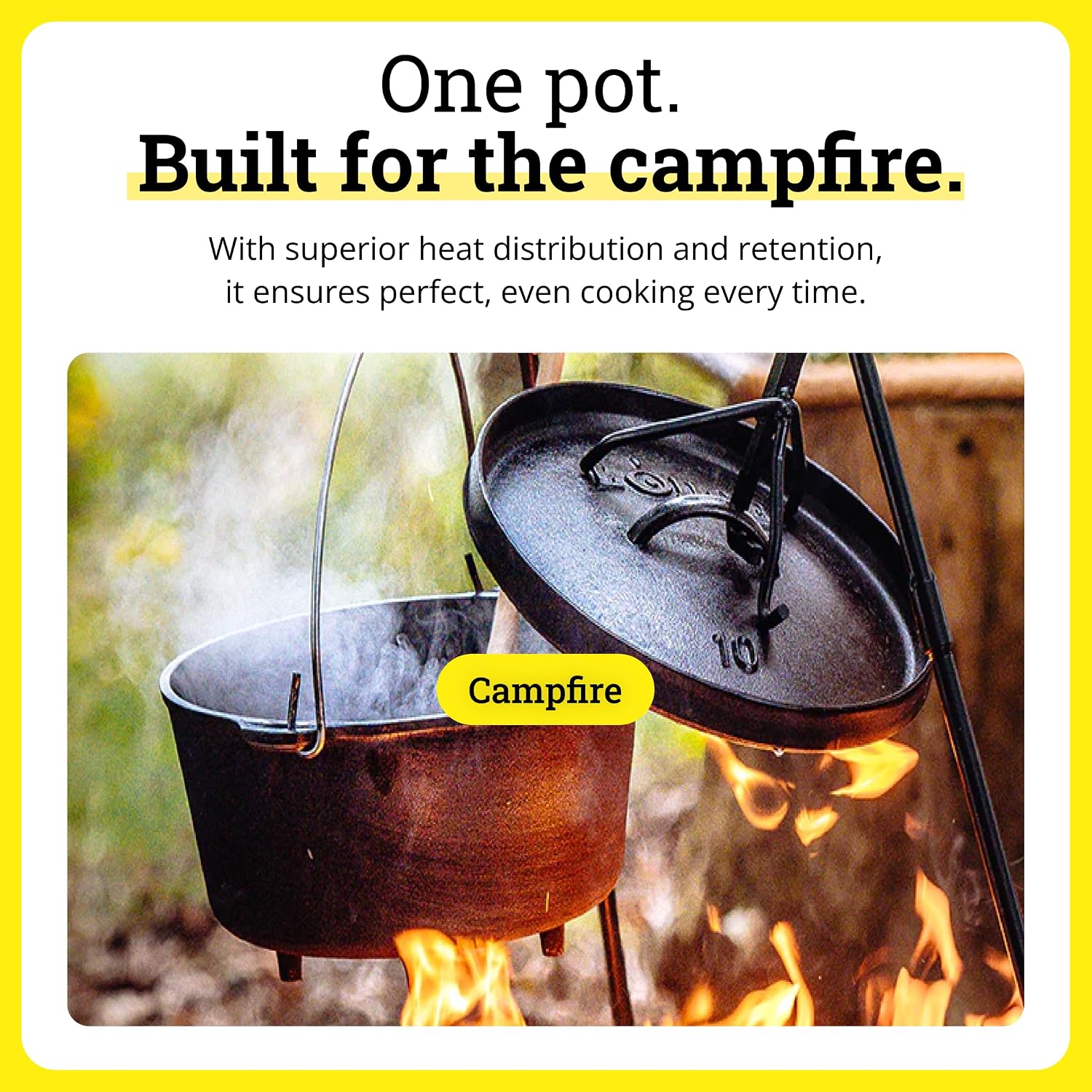 Cocotte de camping - Fonte pré - Camp Dutch Oven Cast avis et prix