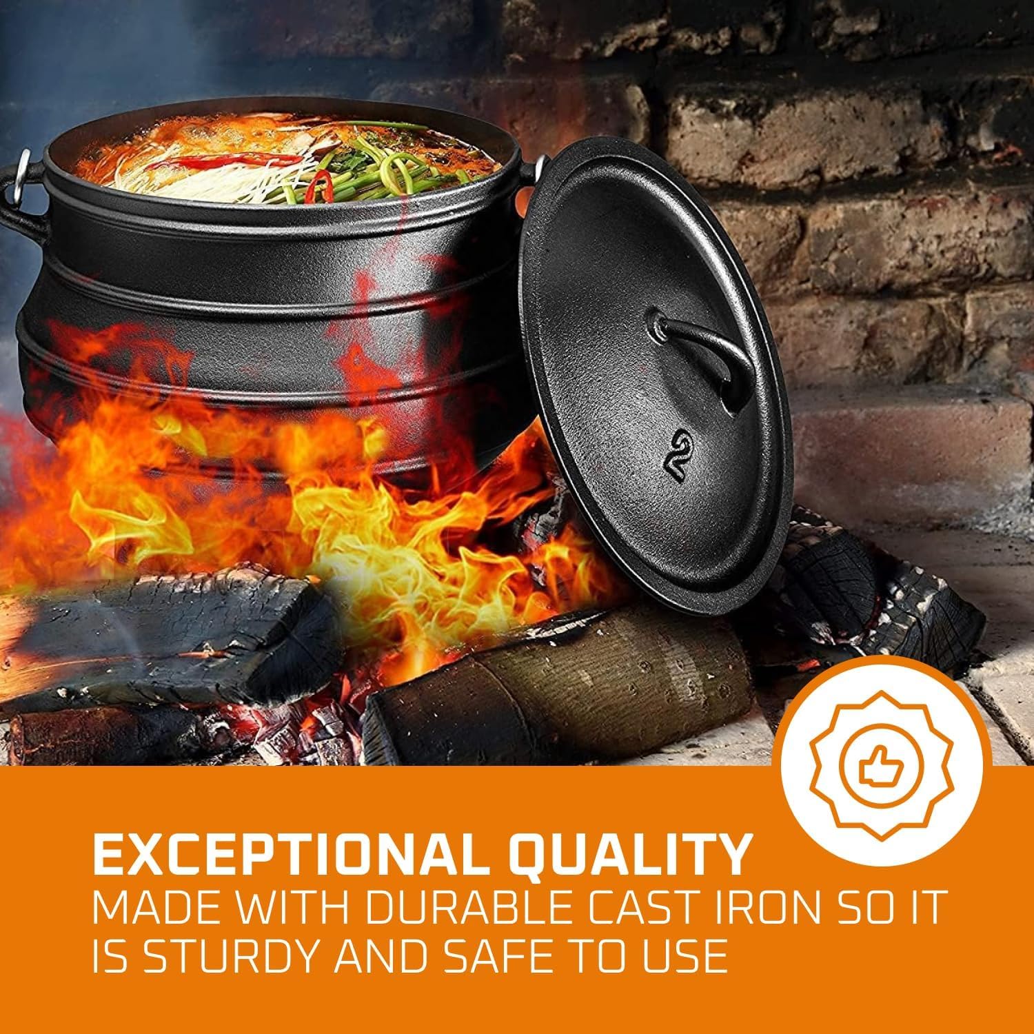 Marmite en fonte de 12 litres  - Camp Dutch Oven Cast avis et prix