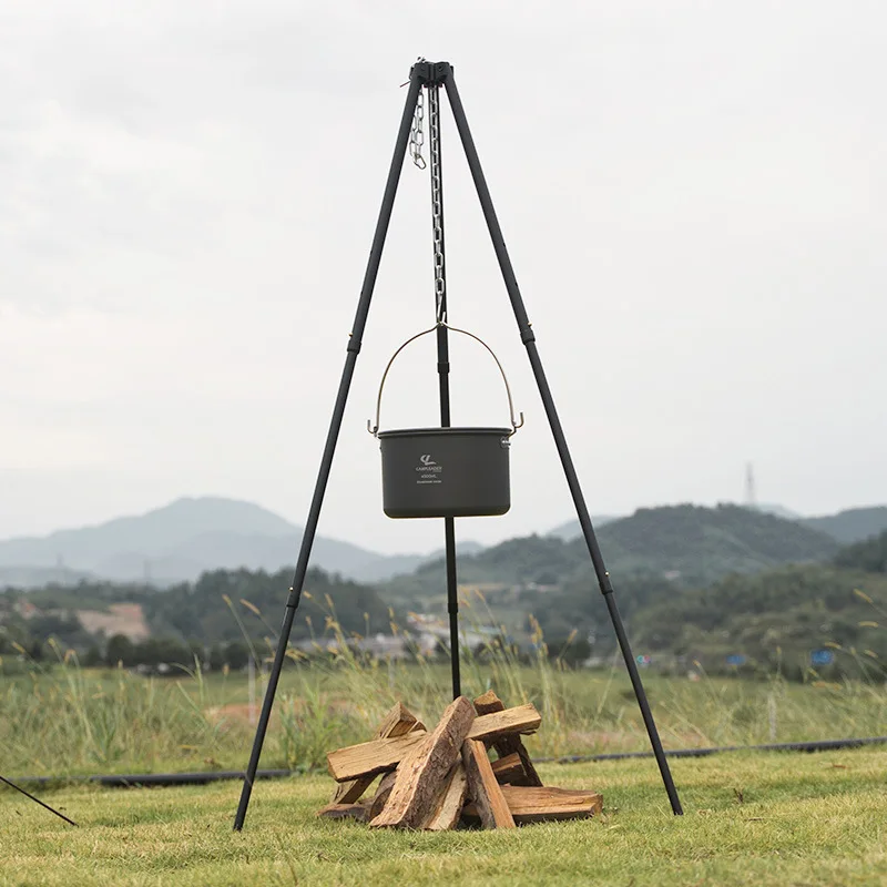 Trépied de feu de joie en plei - Camping Cooking Pot Tripod avis et prix