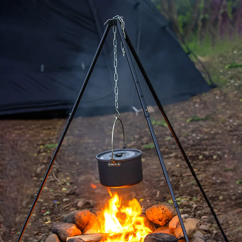 Trépied de feu de joie en plei - Camping Cooking Pot Tripod avis et prix