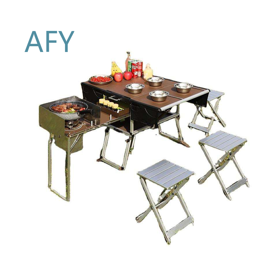 Remorque alimentaire pliable p - Camping Cooking Dining Set avis et prix