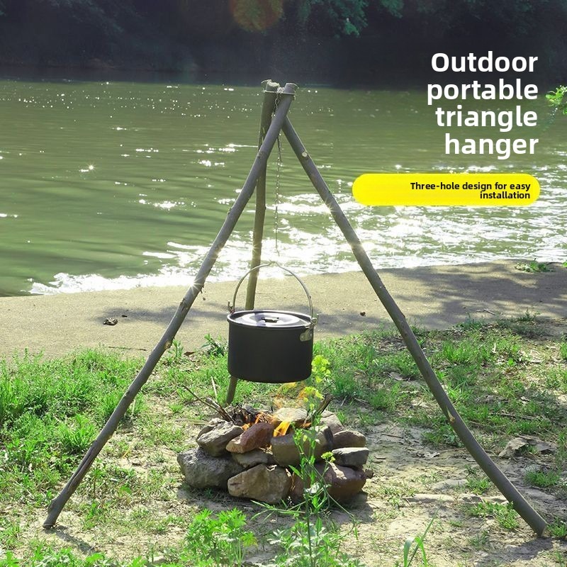 Support de cuisson portable en - Camping Cooking Pot Tripod avis et prix