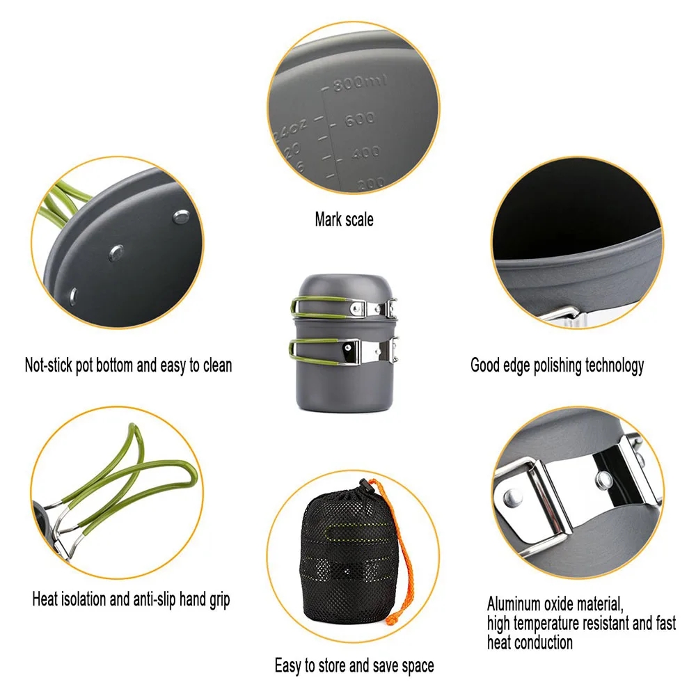 Ustensiles de cuisine de Campi - Camping Cooking Mess Kit avis et prix