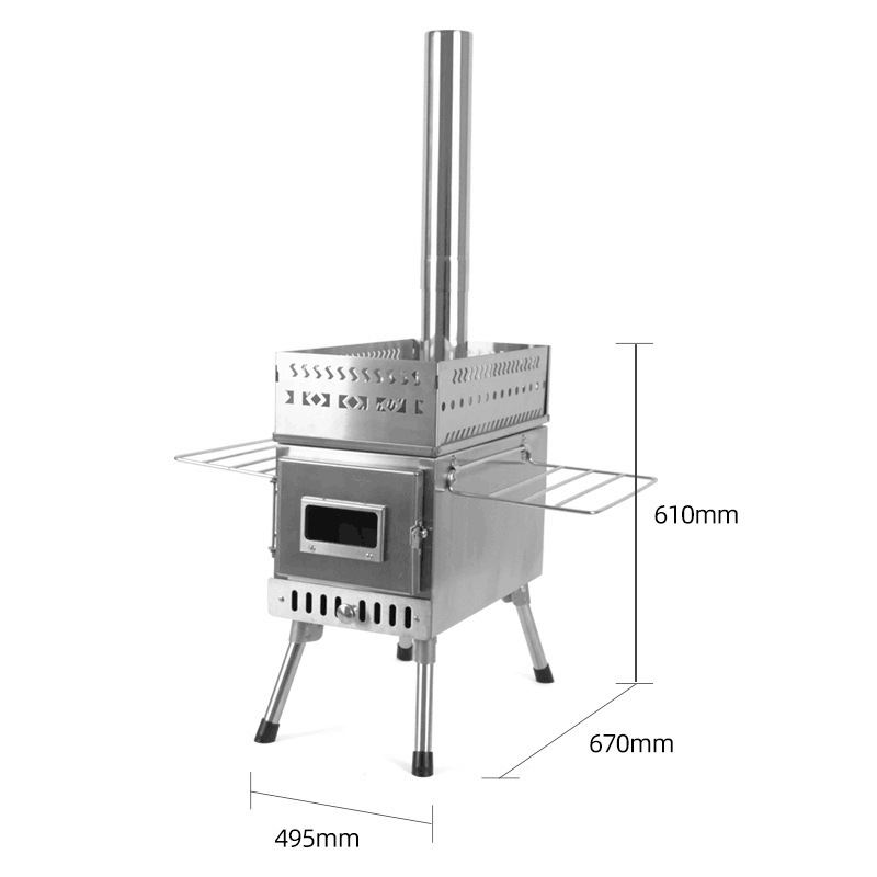 Poêle à bois pliable en acier  - Camping Cooking Fire Pit avis et prix