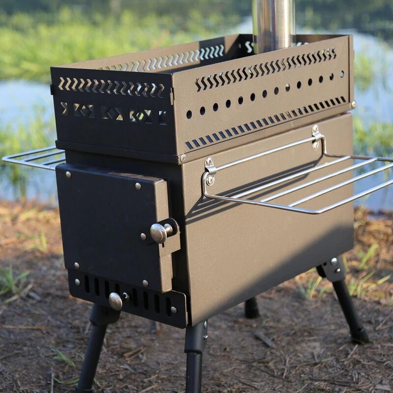 Poêle à bois pliable en acier  - Camping Cooking Fire Pit avis et prix