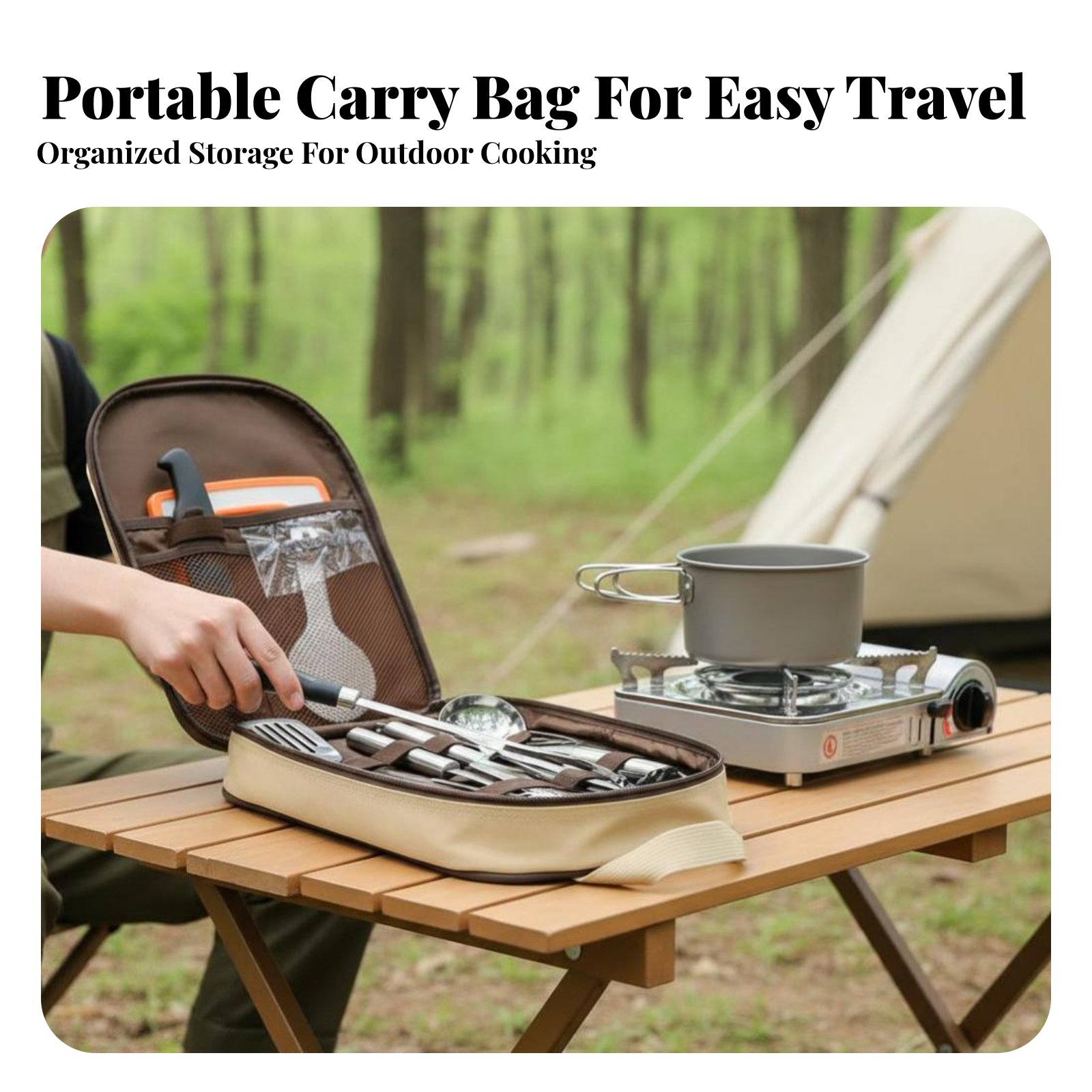 Ensemble d'ustensiles de cuisi - Camping Cooking Dining Set avis et prix