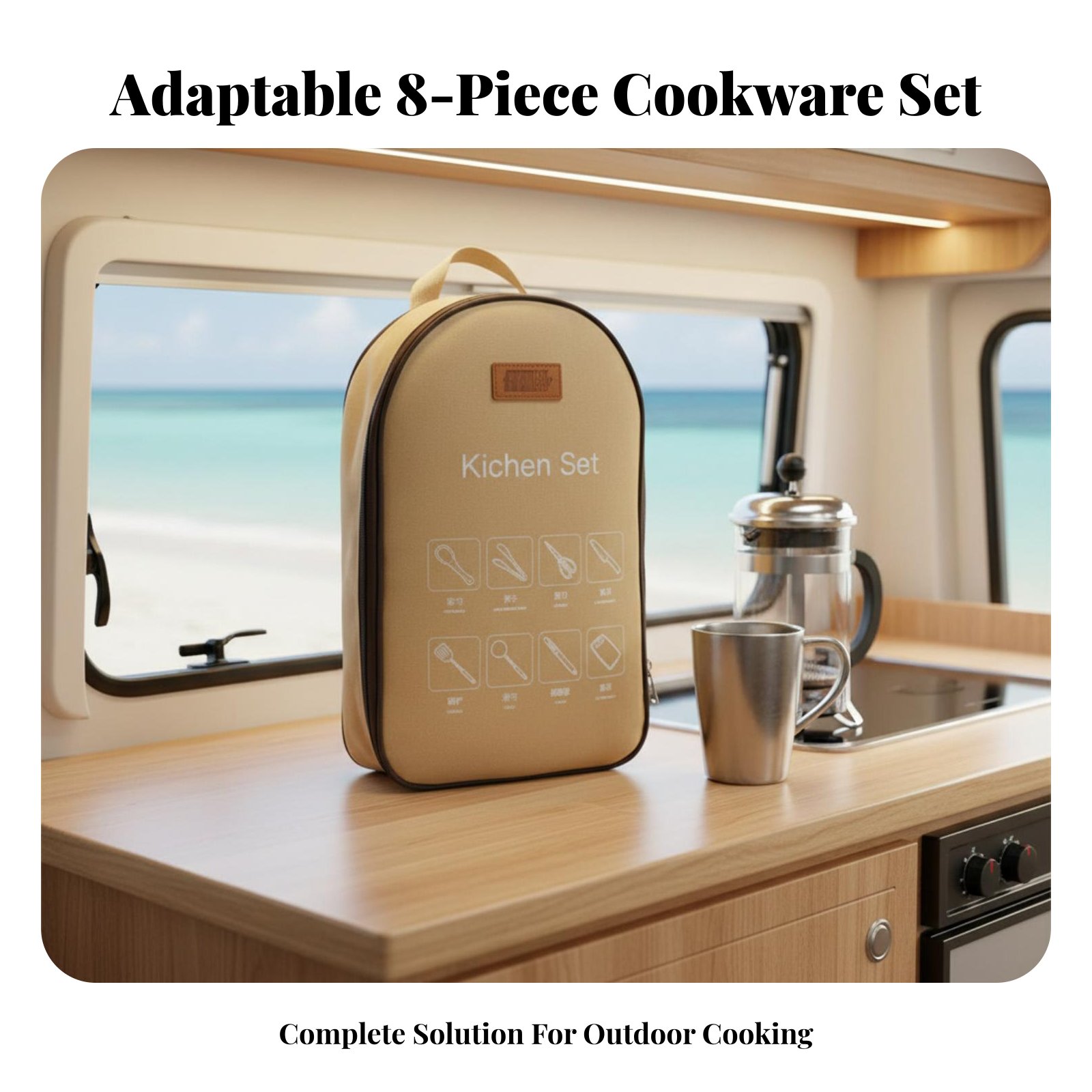 Ensemble d'ustensiles de cuisi - Camping Cooking Dining Set avis et prix