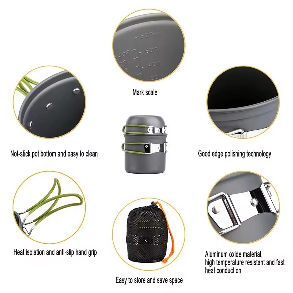 Ustensiles de cuisine de Campi - Camping Cooking Mess Kit avis et prix