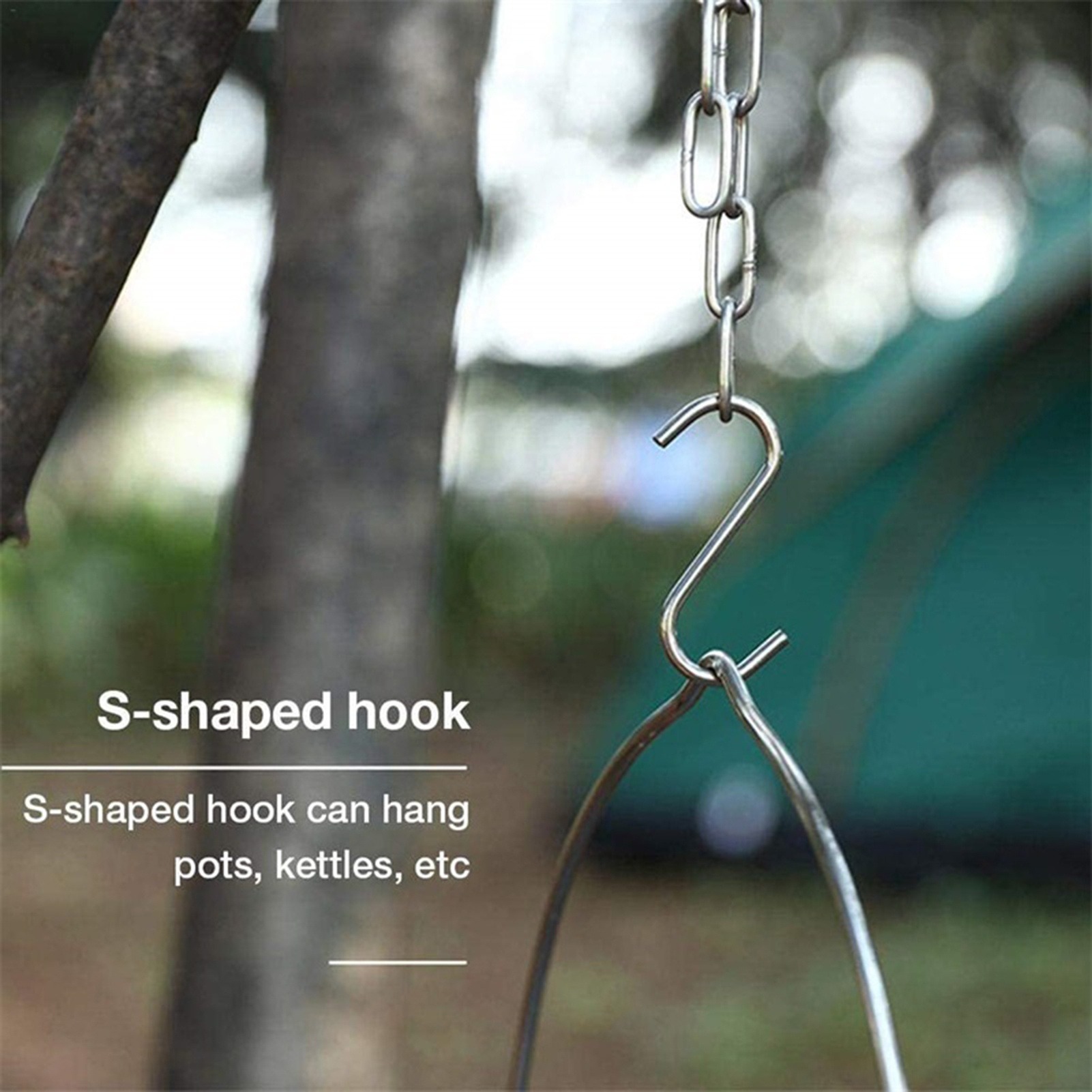 Trépied de Camping en acier in - Camping Cooking Pot Tripod avis et prix