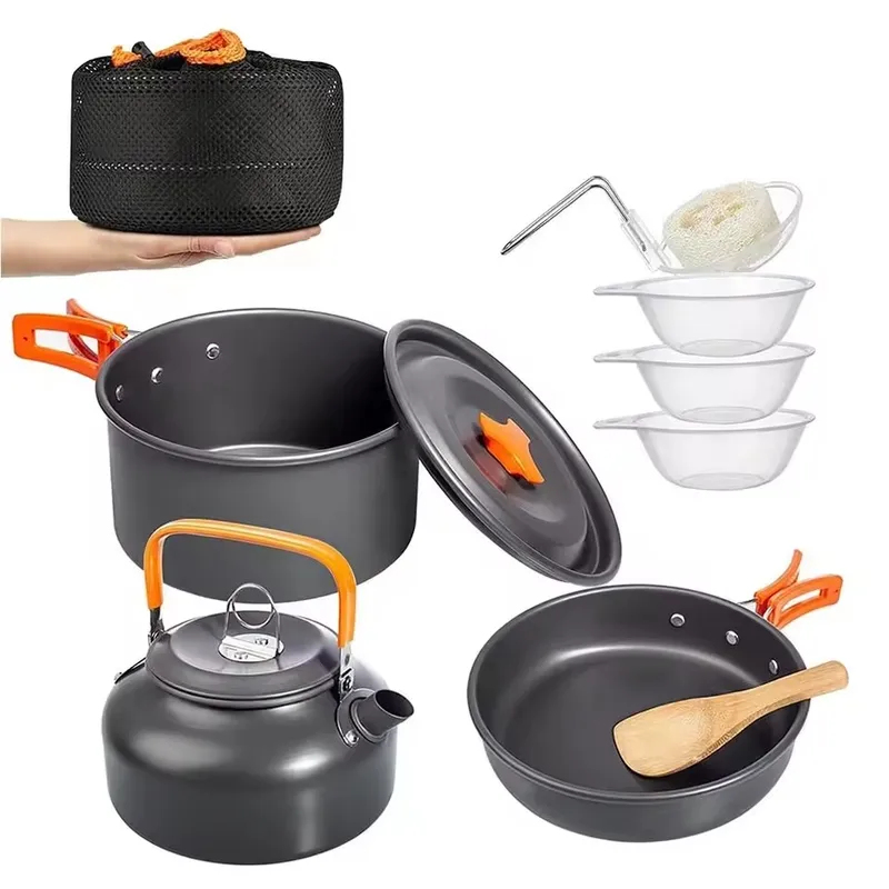 Ensemble de camping en alliage - Camping Cooking Set With Kettle avis et prix