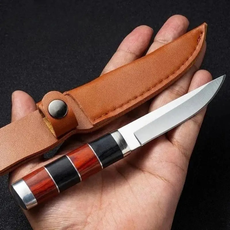 Couteau de barbecue en acier i - Camping Cooking Knife With Sheath avis et prix