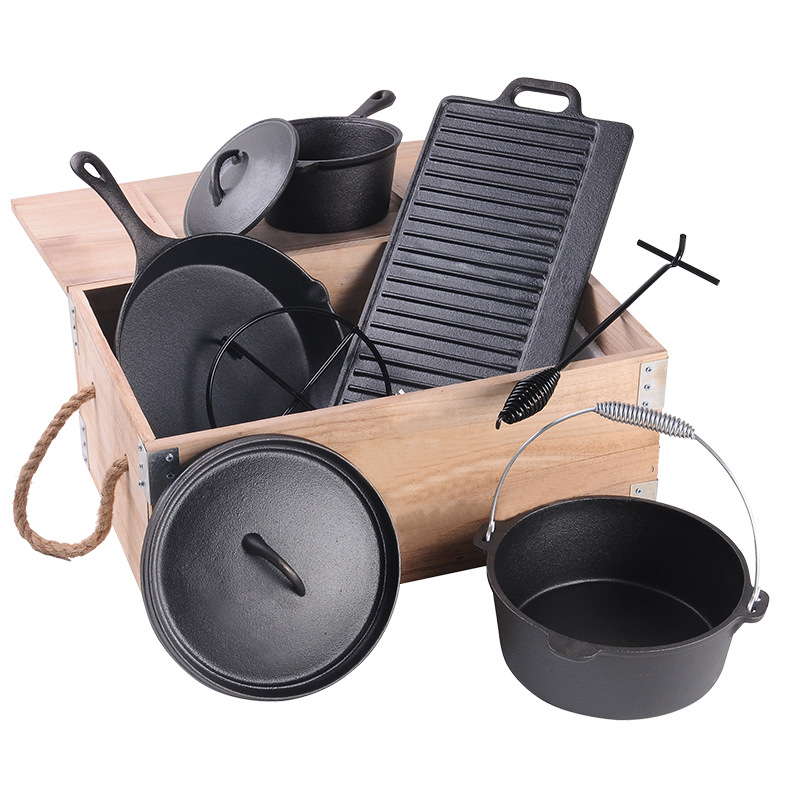 Ensemble de casseroles en font - Camp Dutch Oven Cast avis et prix