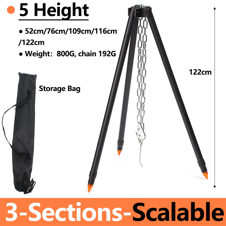 Trépied de camping pour pot su - Camping Cooking Pot Tripod avis et prix