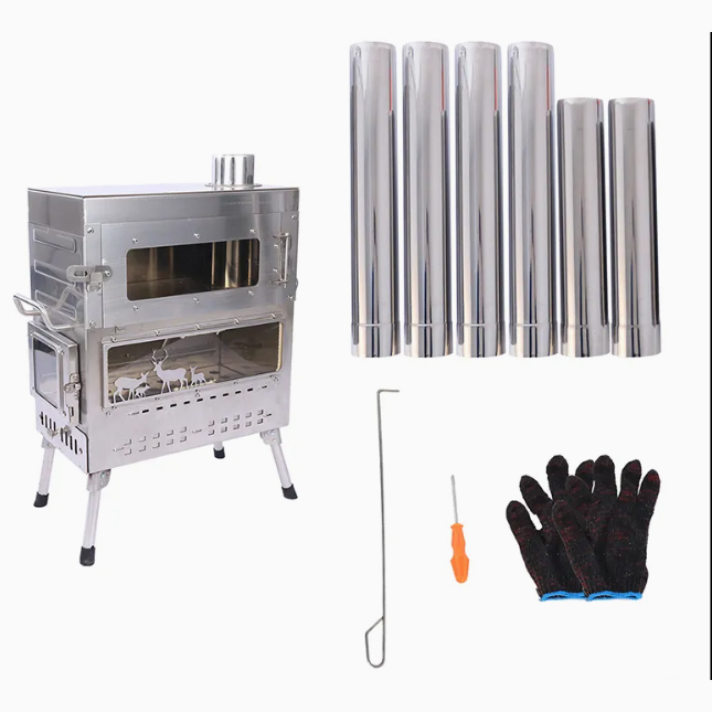 Four à bois de camping en acie - Camping Cooking Tent avis et prix