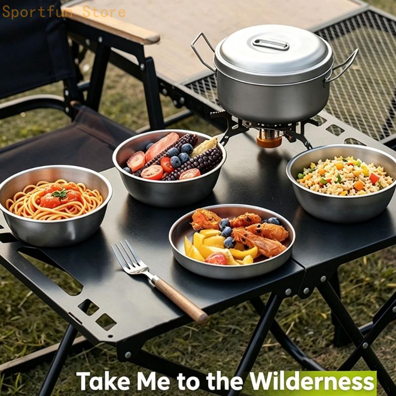 Groupe d'ustensiles cuisine po - Camping Cooking Dining Set avis et prix