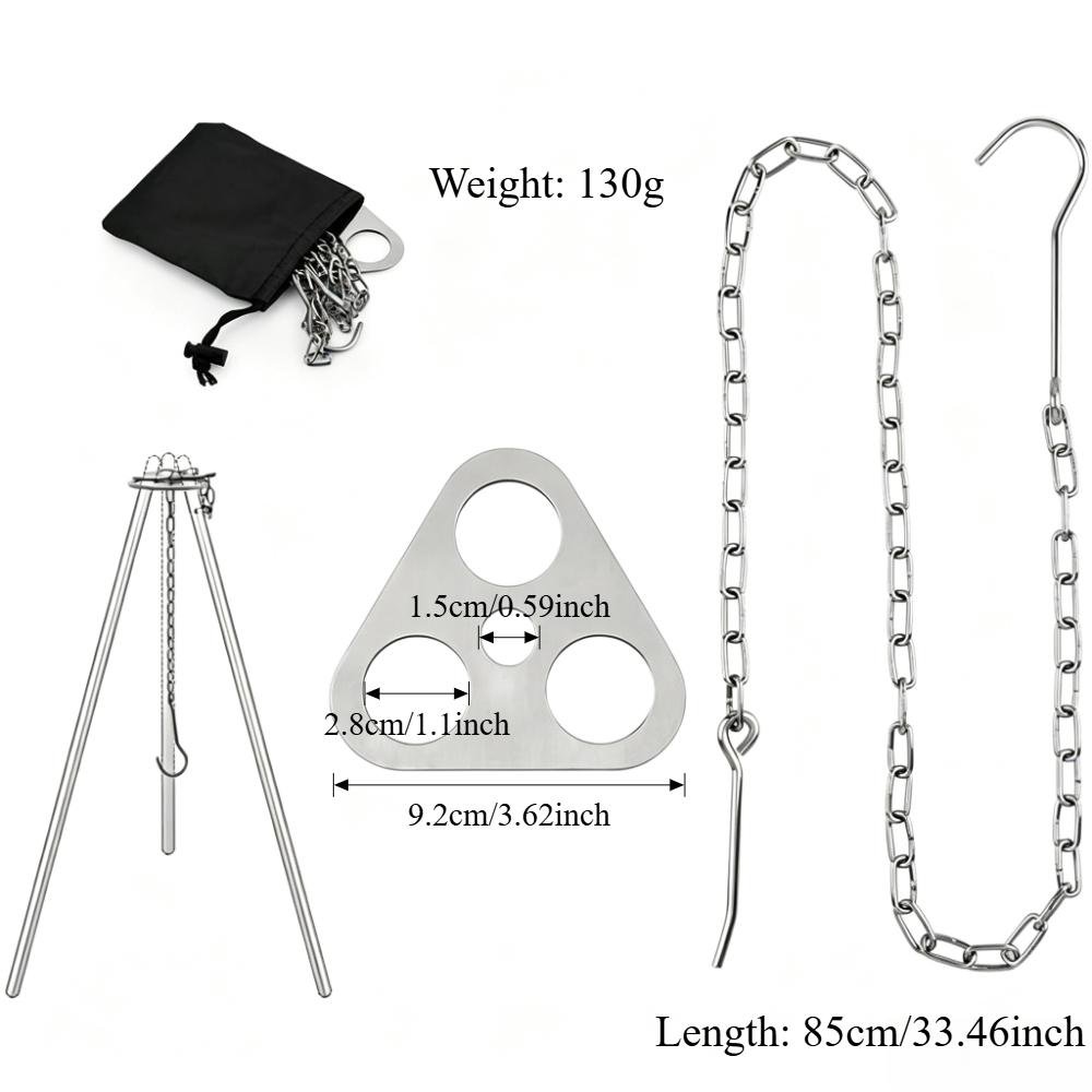 Trépied de camping réglable po - Camping Cooking Pot Tripod avis et prix