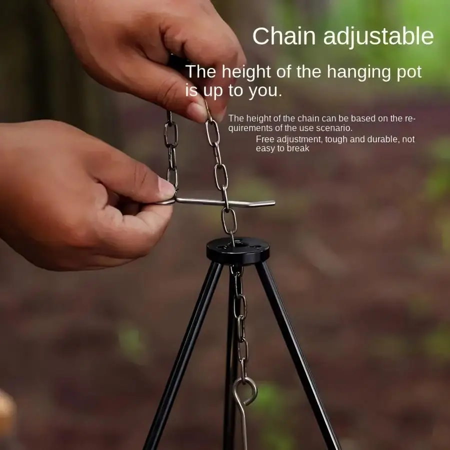 Support de cuisson triangulair - Camping Cooking Pot Tripod avis et prix