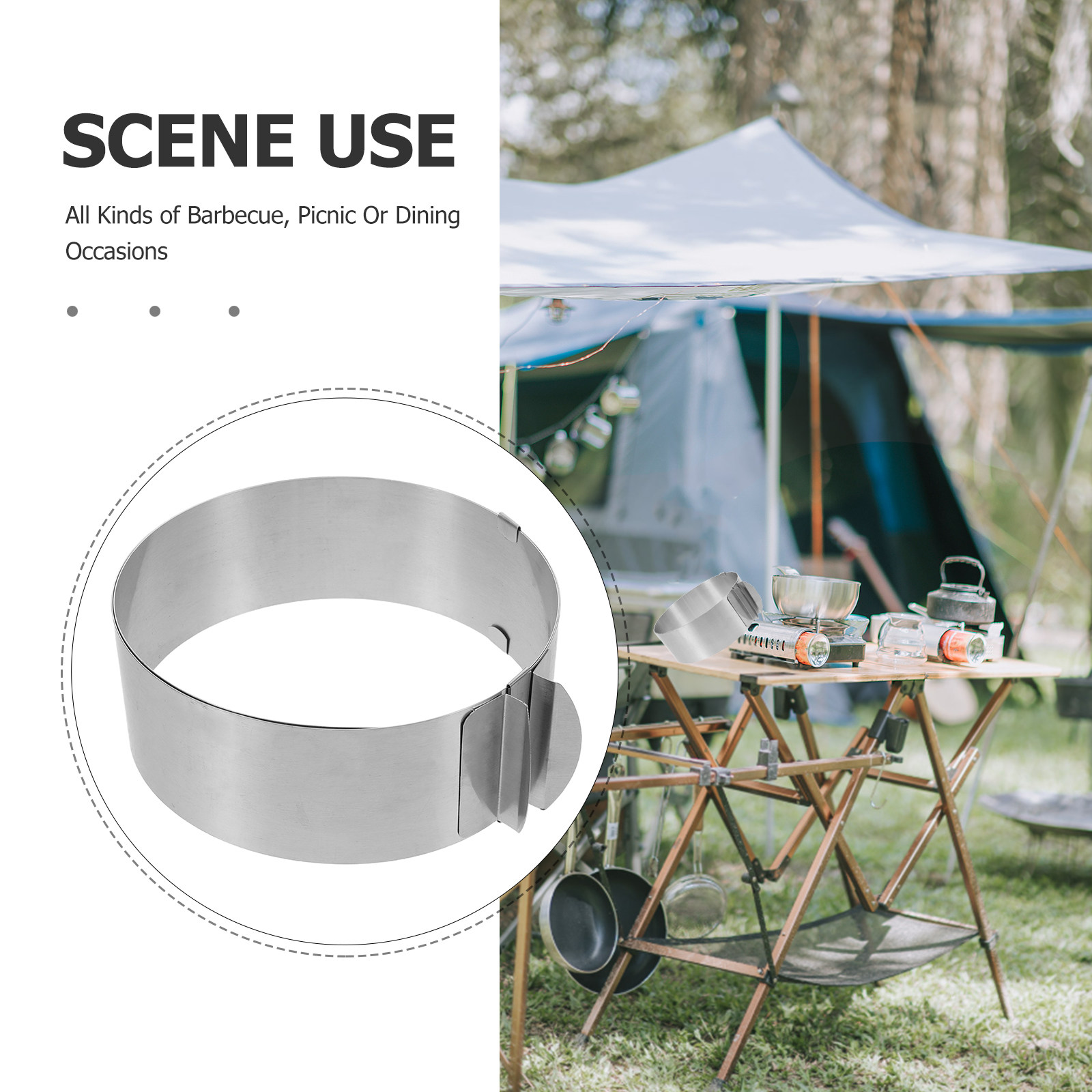 Pare-vent réglable pour réchau - Camping Cooking Wind Blocker avis et prix