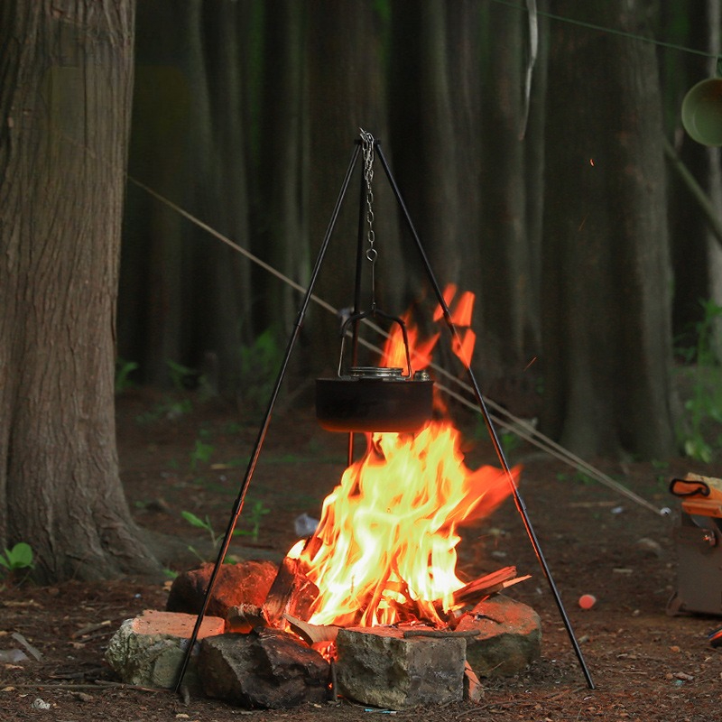 Trépied de cuisson portable po - Camping Cooking Pot Tripod avis et prix