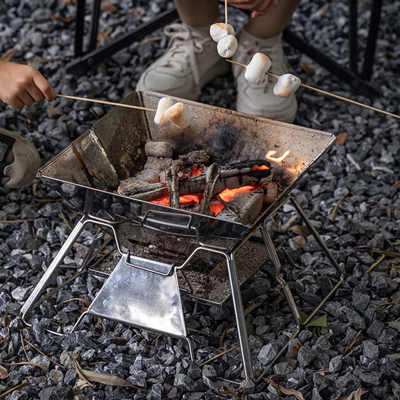 Barbecue portable pliable en a - Camping Cooking Fire Pit avis et prix