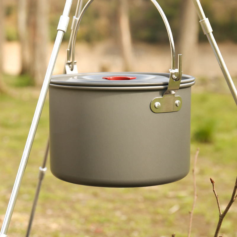 Pots suspendus de camping 4L,  - Camping Cooking Pot Tripod avis et prix