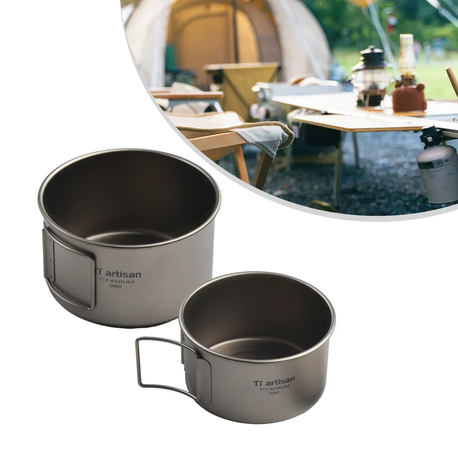 Filles en titane avec poignée  - Camping Cooking Cover avis et prix