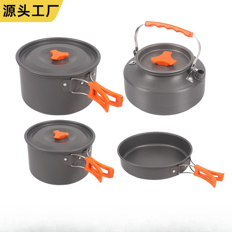 Ensemble de cuisine portable p - Camping Cooking Set With Kettle avis et prix