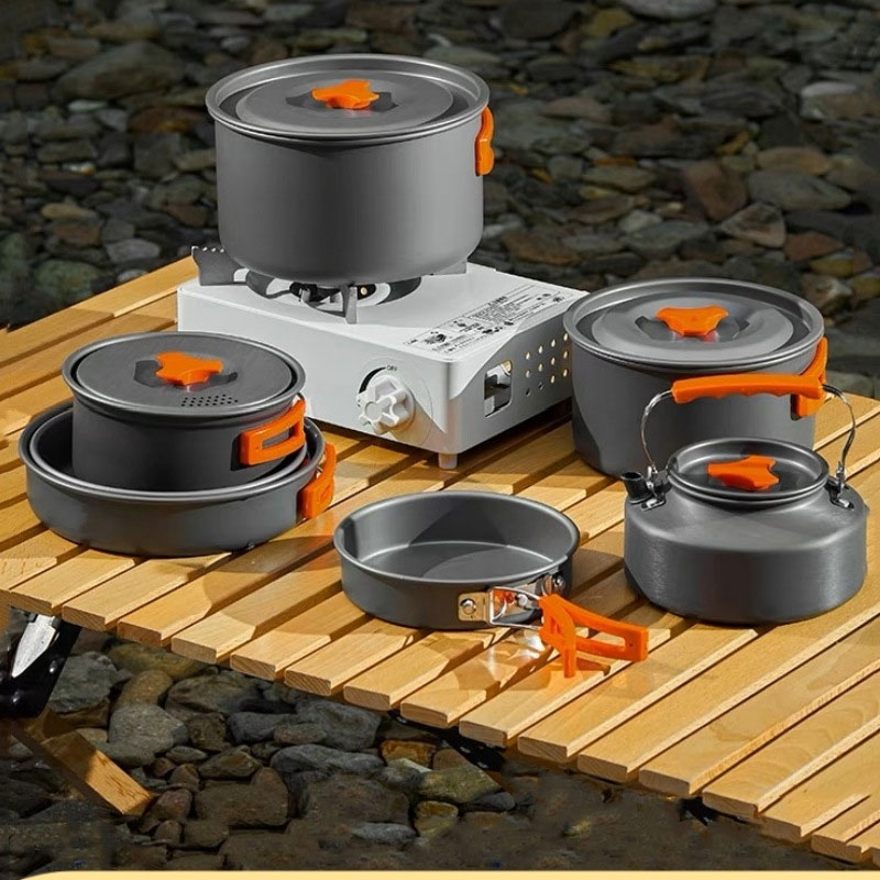 Ensemble de casseroles en alum - Camping Cooking Mess Kit avis et prix