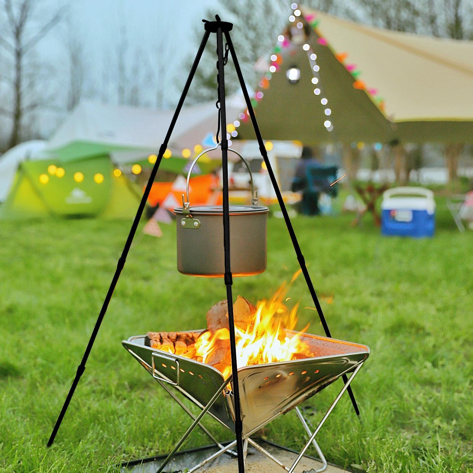 Support de cuisson triangulair - Camping Cooking Pot Tripod avis et prix