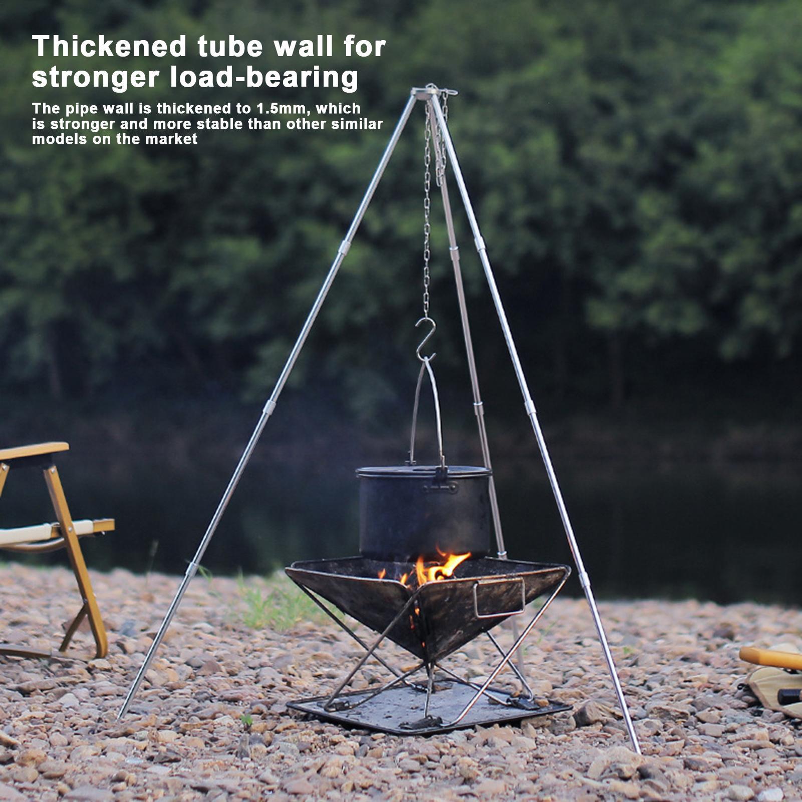 Support de cuisson triangulair - Camping Cooking Pot Tripod avis et prix