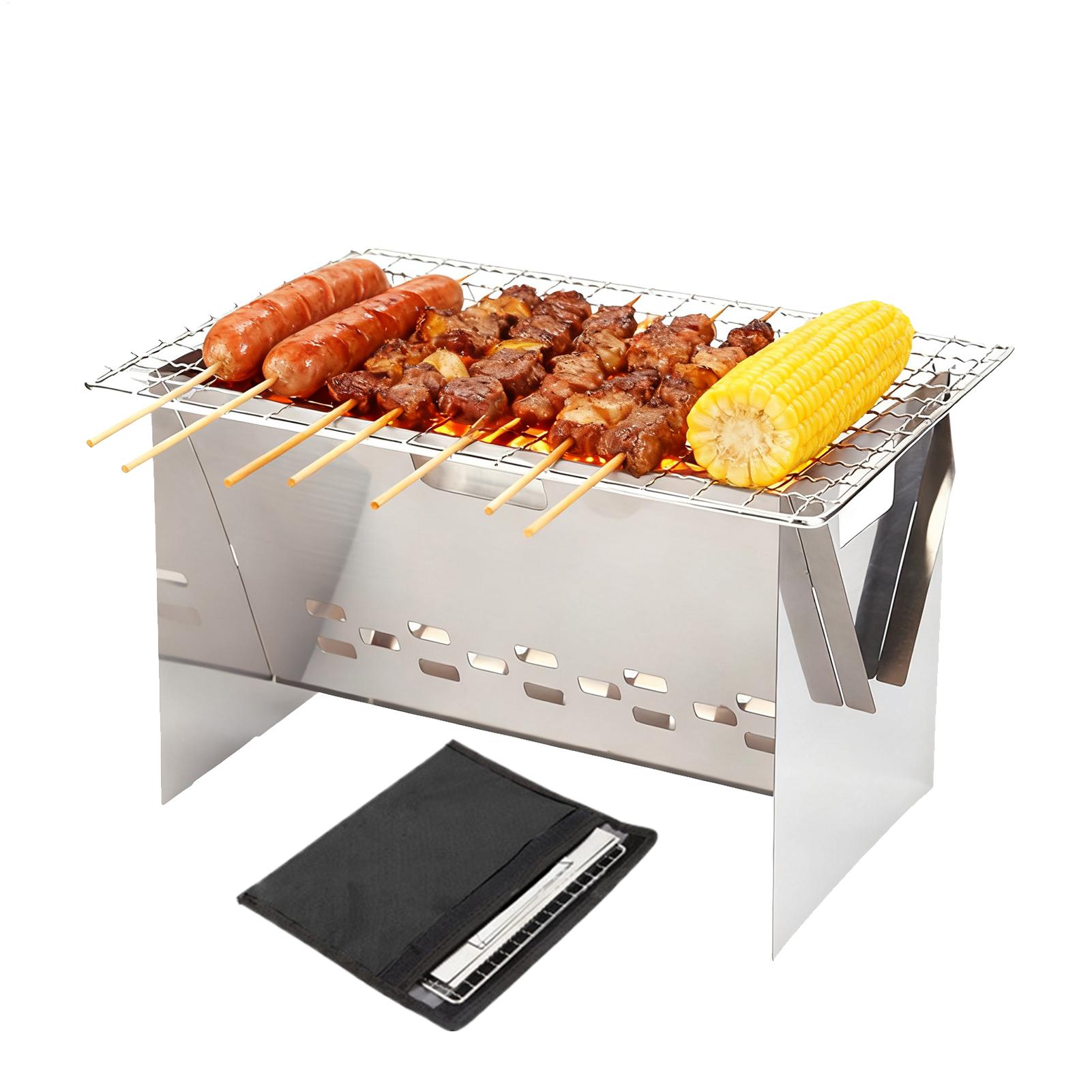 Grill à charbon de bois pliabl - Camping Cooking Fire Pit avis et prix
