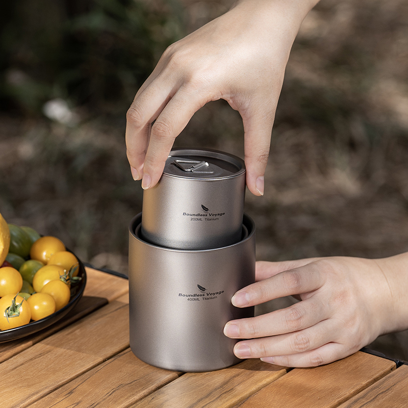Tasse à Double paroi en titane - Camping Cooking Mug avis et prix