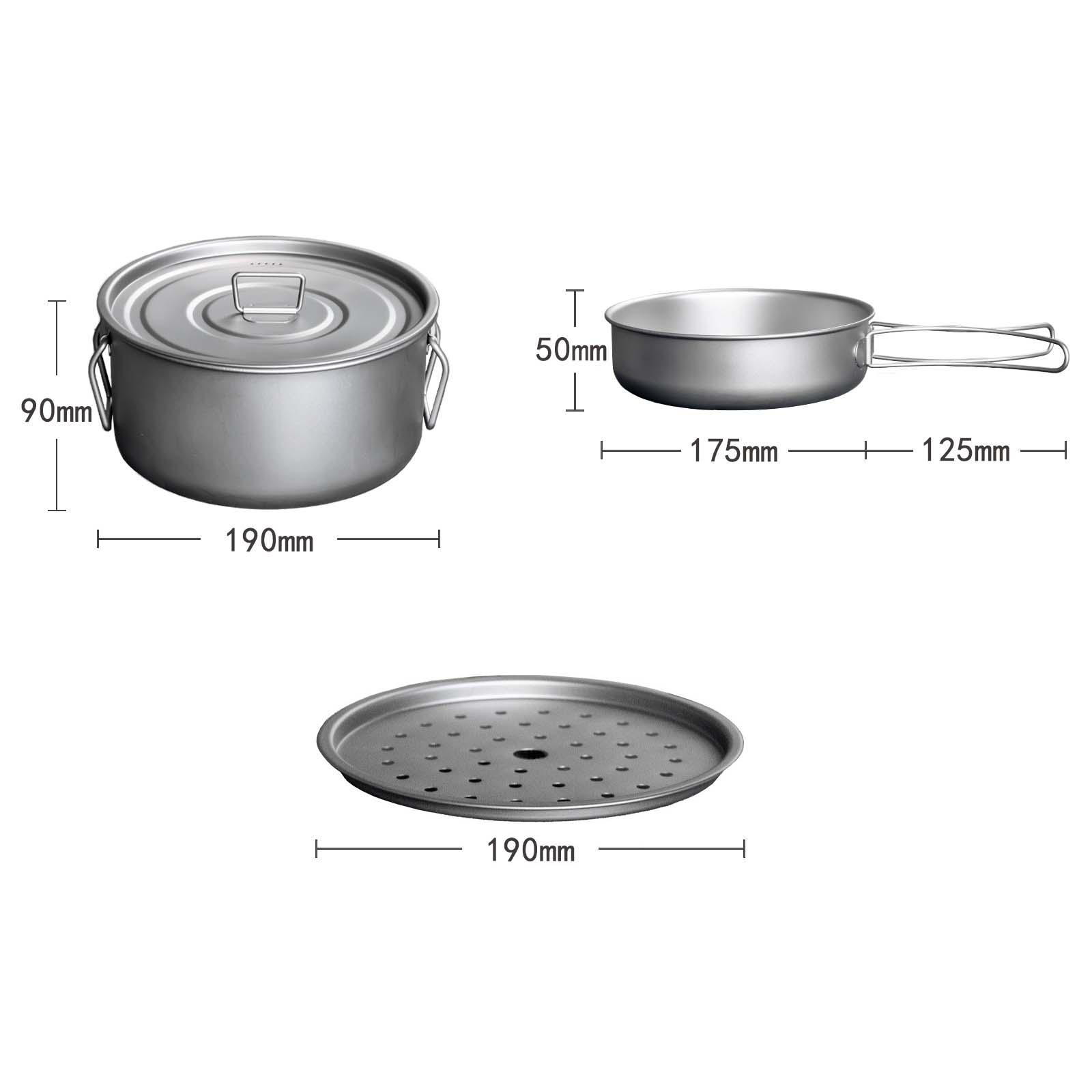 Ustensiles de cuisine de campi - Camping Cooking Mess Kit avis et prix