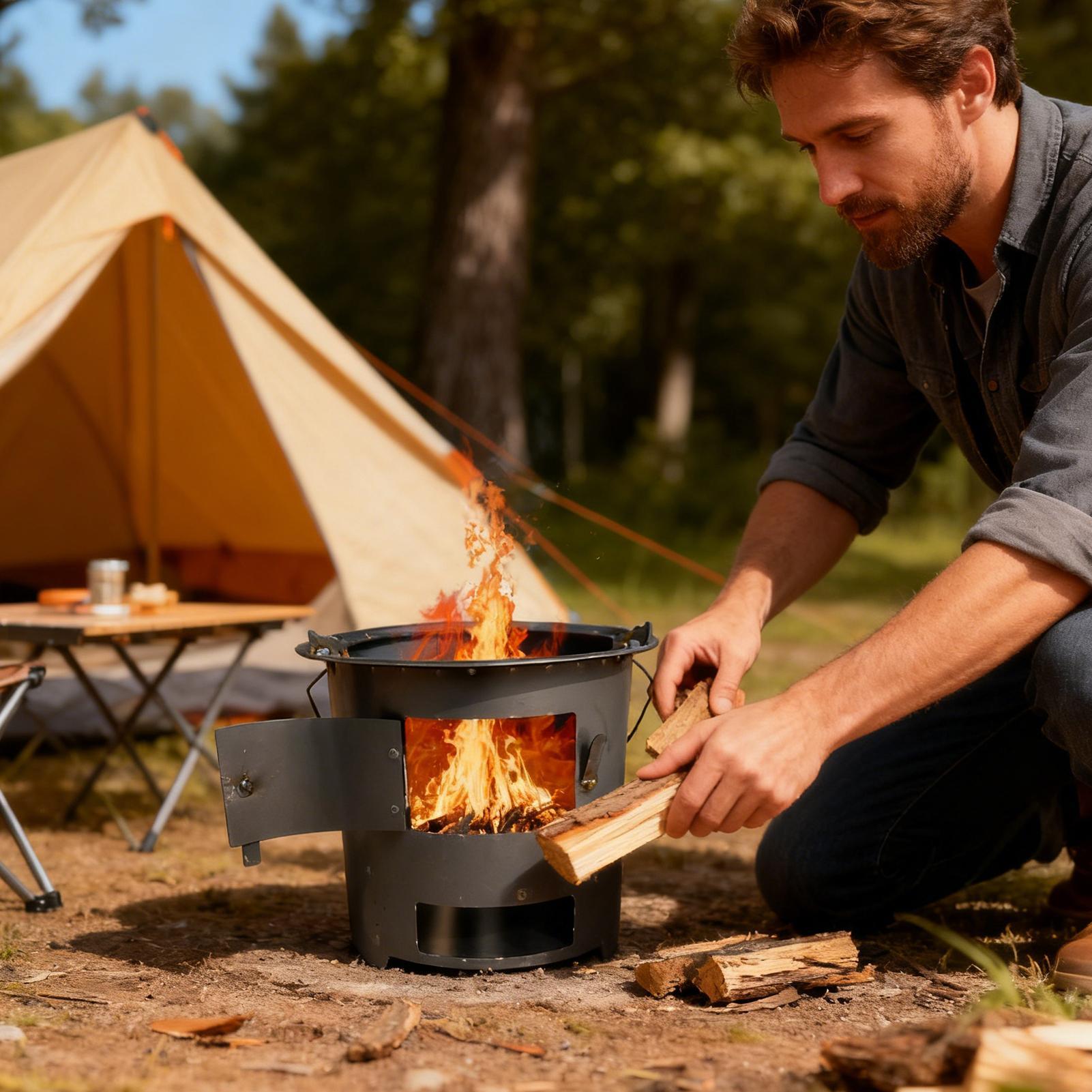 Poêle à fusée Portable de Camp - Camping Cooking Gas Stove Portable Tool avis et prix
