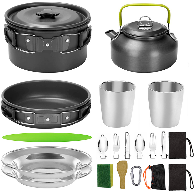 1 Ensemble de cuisine de campi - Camping Cooking Set With Kettle avis et prix