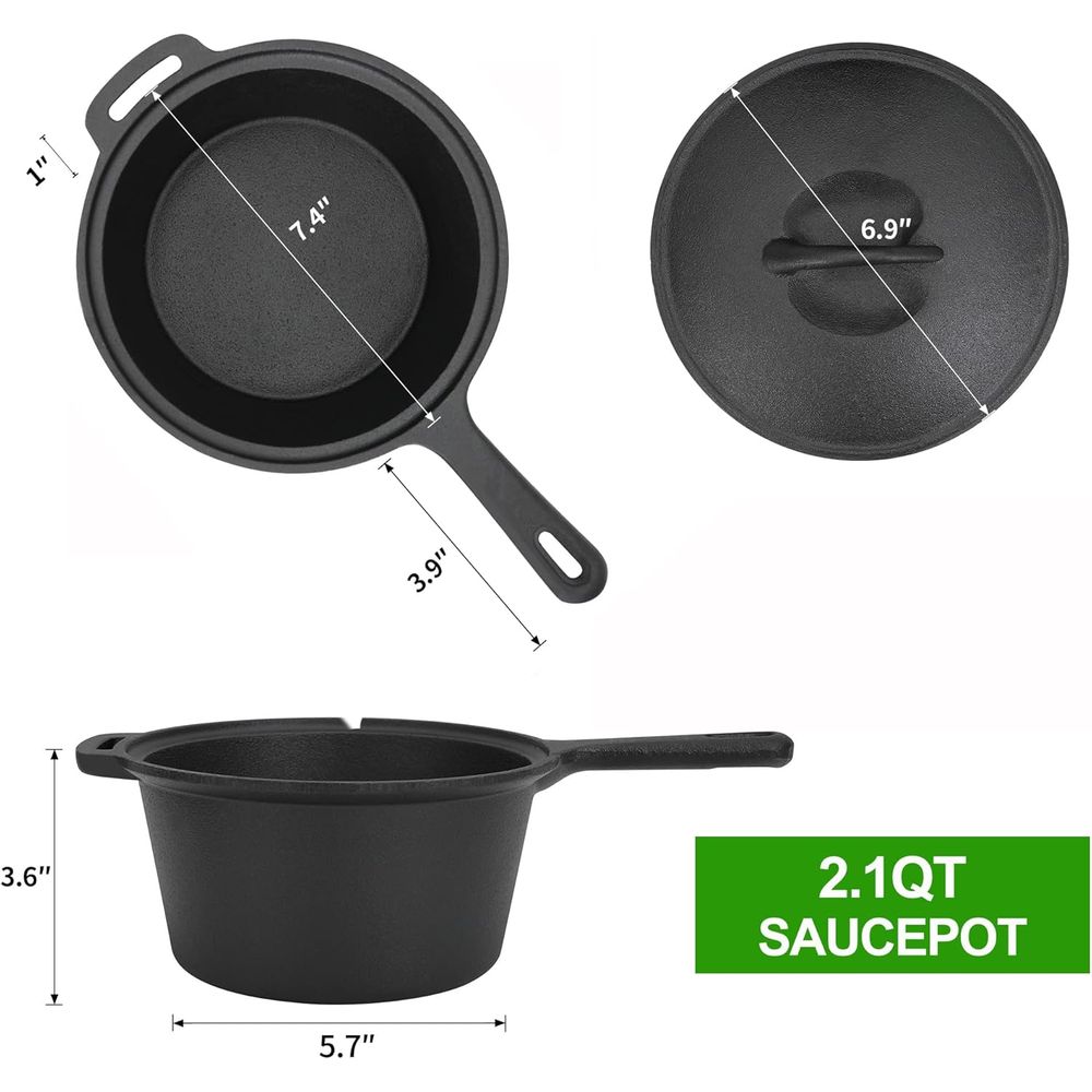 Ensemble de cuisson 8 pièces e - Camp Dutch Oven Cast avis et prix