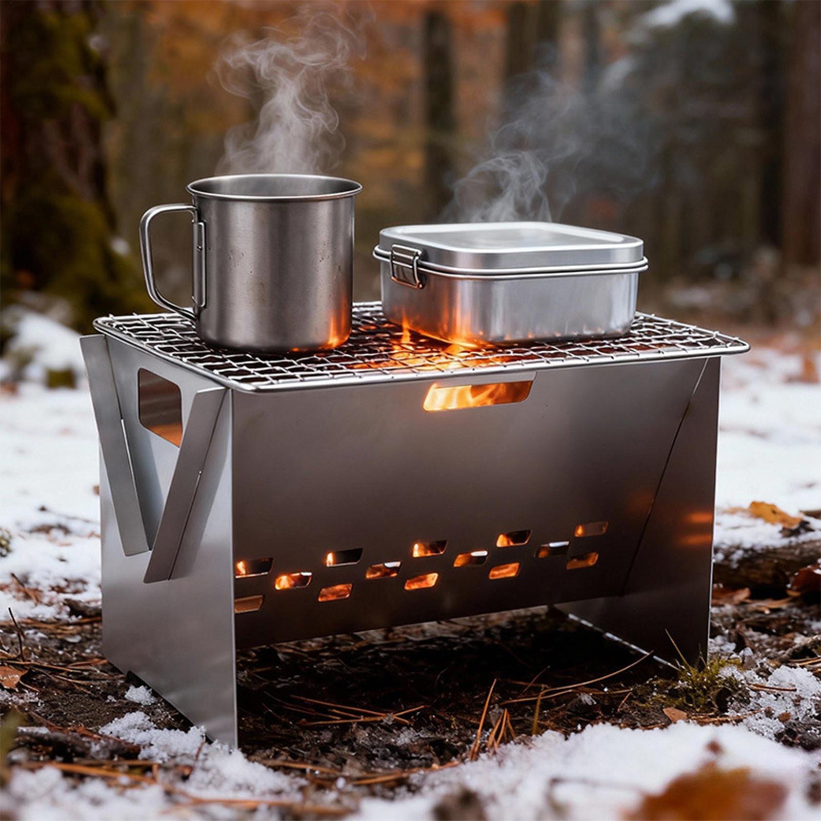 Grill à charbon de bois Portab - Camping Cooking Fire Pit avis et prix