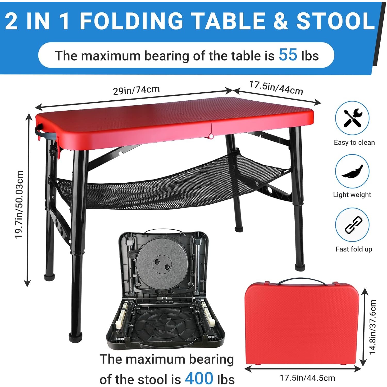 Ensemble Table et tabourets pl - Camping Cooking Table Foldable avis et prix